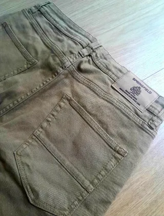 Pantalón vaquero Caqui Springfield Slim W28