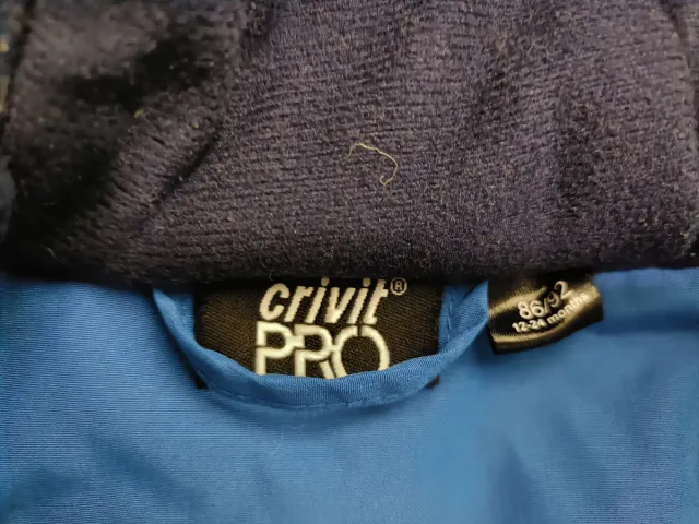 Chaqueta de esquí para bebé azul