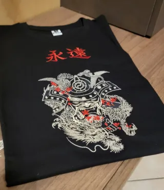 Maglietta spiriti giapponesi, con Drago
