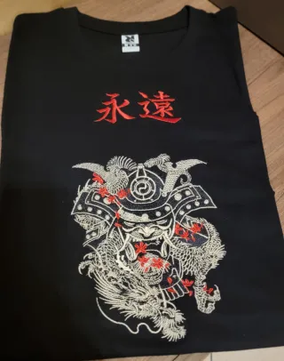 Maglietta spiriti giapponesi, con Drago