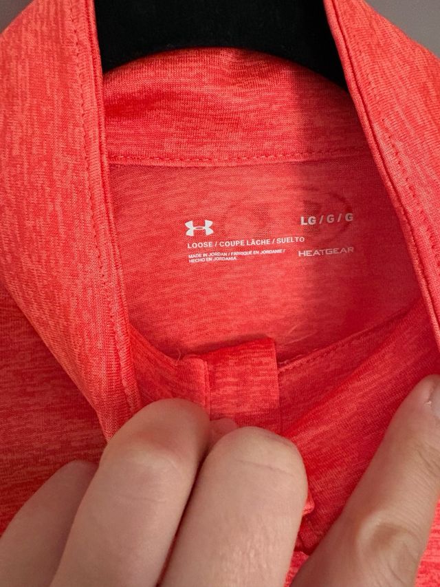 Sudadera Under Armour Naranja Media Cremallera