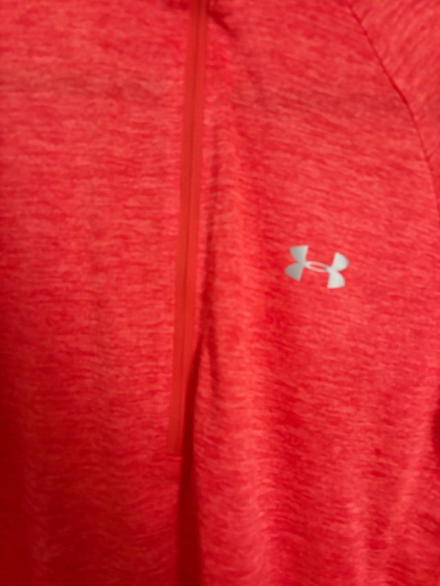 Sudadera Under Armour Naranja Media Cremallera