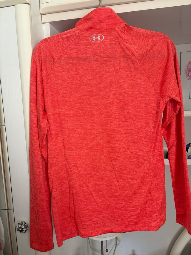 Sudadera Under Armour Naranja Media Cremallera