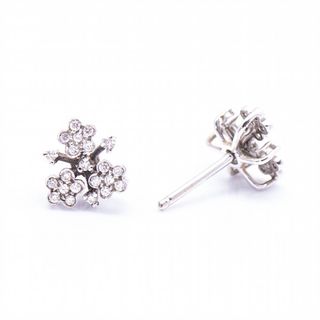Pendientes Flor Diamante Plata