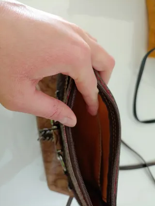 Bolso piel Francis y teo,como nuevo.