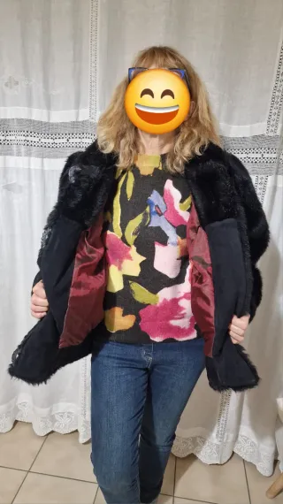 Pelliccia ecologica stile visone