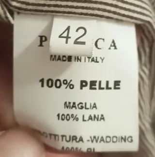Giubbino vera pelle donna taglia 42