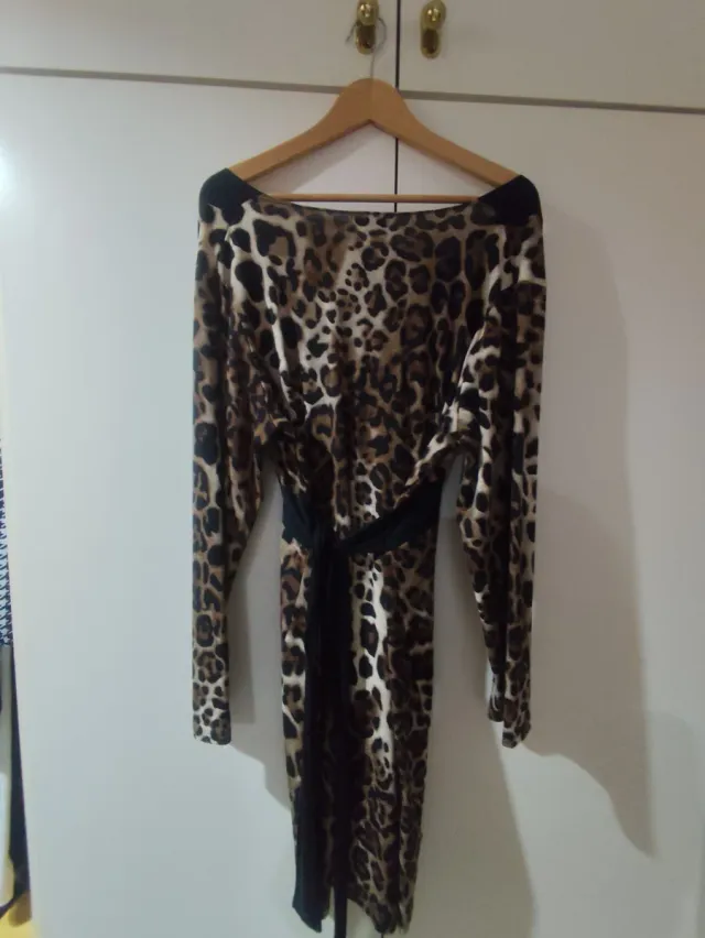 lote 3 vestidos  vestido estampado leopardo talla