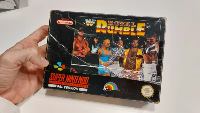 WWF Royal Rumble SNES PAL Solo caja