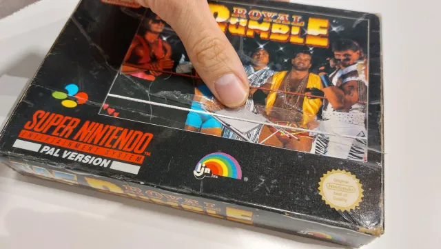 WWF Royal Rumble SNES PAL Solo caja