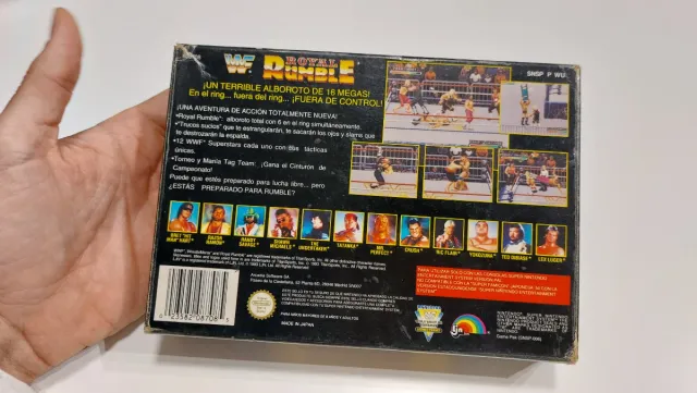 WWF Royal Rumble SNES PAL Solo caja
