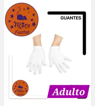 Guantes Blancos o Negros  Rey Mago / Papa Noel
