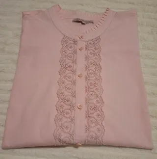 Camisa Dandara rosa con enaje Talla M