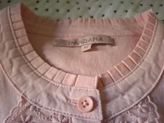 Camisa Dandara rosa con enaje Talla M