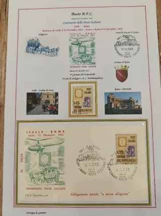 Buste B.F.C. Centenario Poste Italiane 1962