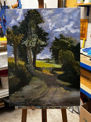 Riproduzione Olio su Tela Paesaggio