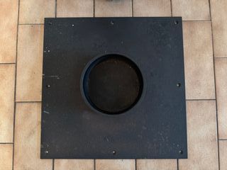 Gamba in metallo per tavolo da parete