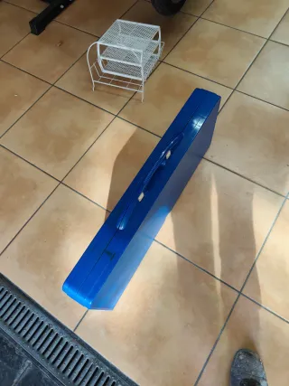 Mesa Camping Plegable Azul