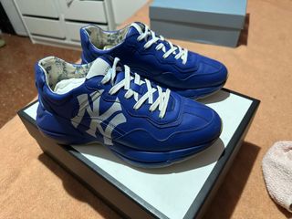 Gucci Rhyton Cuero Azul, 100% Originales