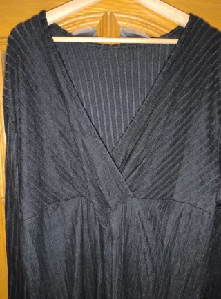 Blusa larga oversize negra