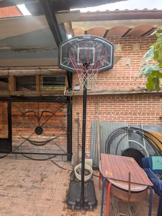 Canasta de baloncesto con base