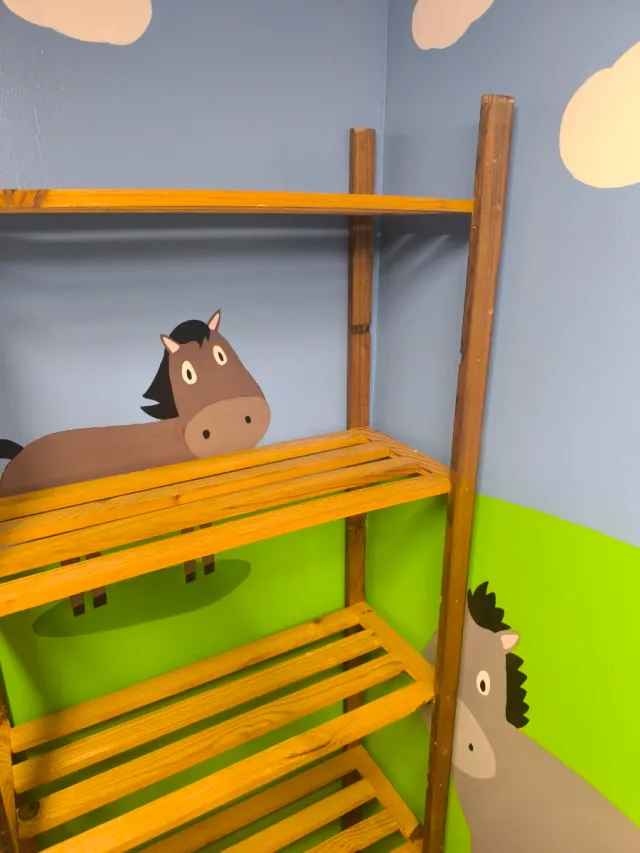 Estantería de madera plegable