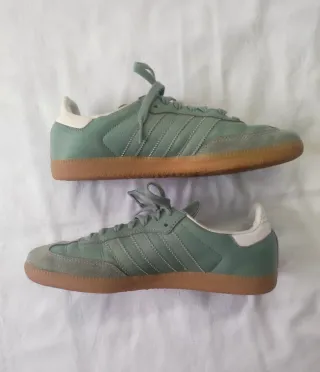 Adidas Samba Donna Silver Green
