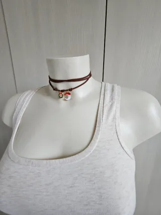 Collana choker con ciondoli natalizi