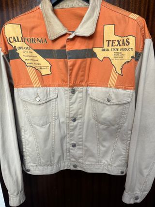 Chaqueta Tejana Vintage 90s Diesel Estampada M