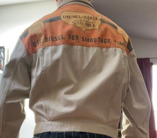 Chaqueta Tejana Vintage 90s Diesel Estampada M