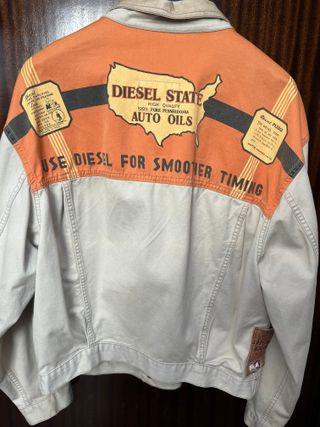 Chaqueta Tejana Vintage 90s Diesel Estampada M