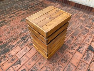 Cajas de madera apilables