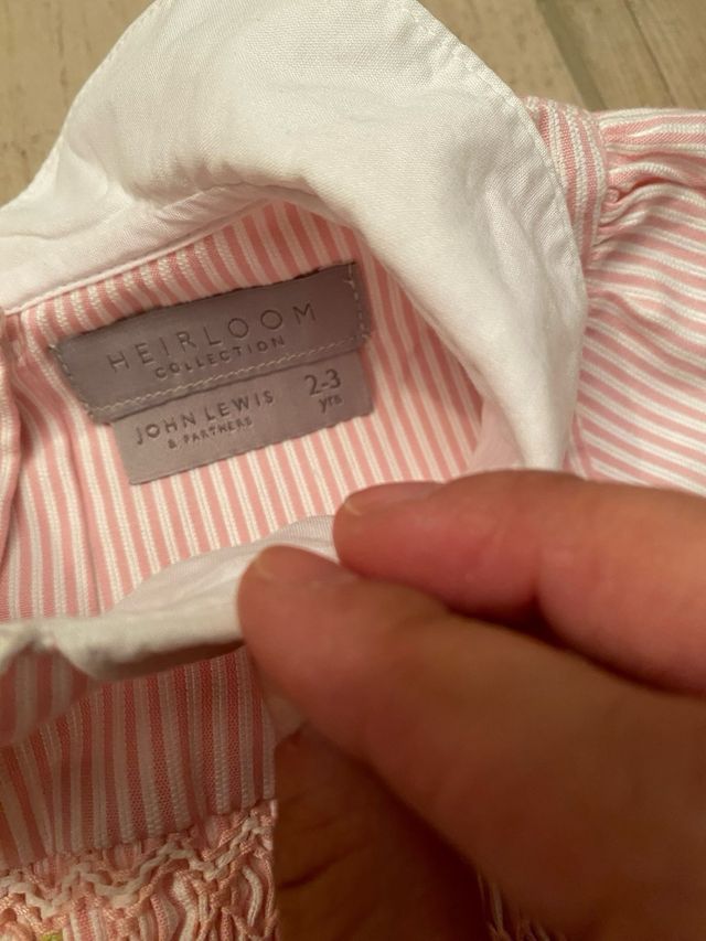 Vestido y braguita John Lewis niña