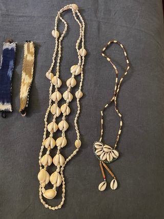 Set gioielli etnici conchiglie e perline