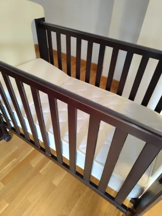 Cuna Trama Madera con Jirafa Medidor