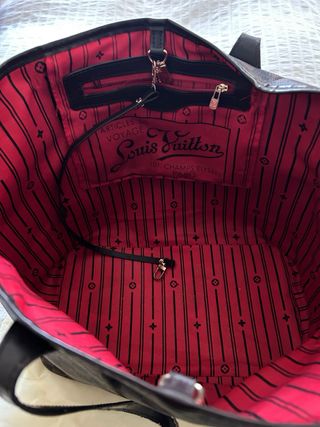 Bolso Louis Vuitton Neverfull Marrón/Rojo