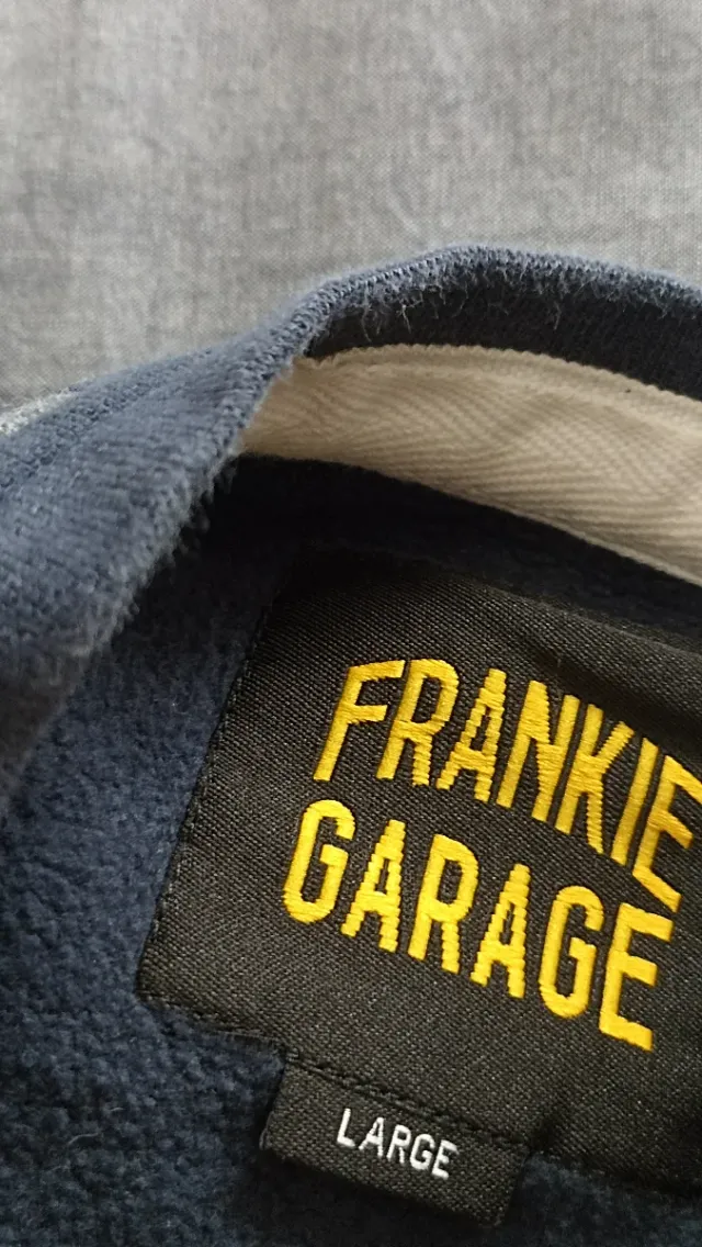 Felpa Frankie Garage ragazzo blu/grigio