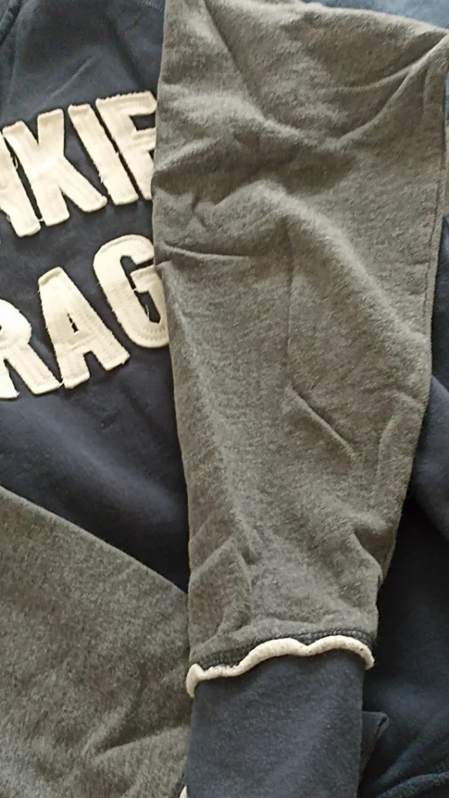 Felpa Frankie Garage ragazzo blu/grigio