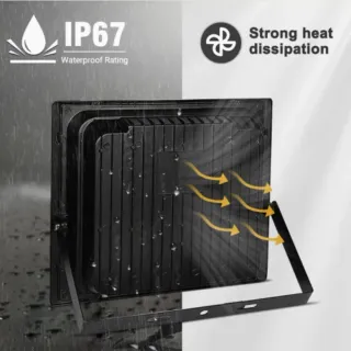 Faro LED 200W Con Pannello Solare Per Giardini