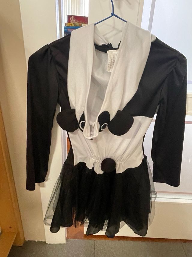 Costume da bambina Panda, 7-9 anni