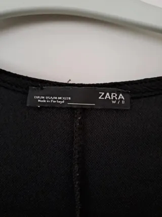 Vestido Zara bordado tigre M