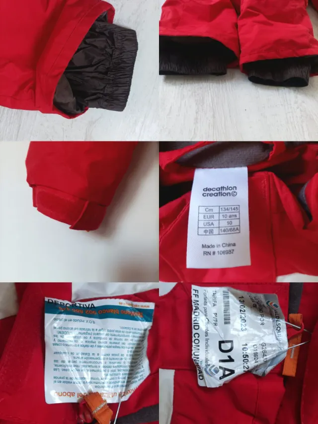 2 Monos de esquí unisex talla9/10