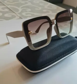 Occhiali da sole donna beige e marroni