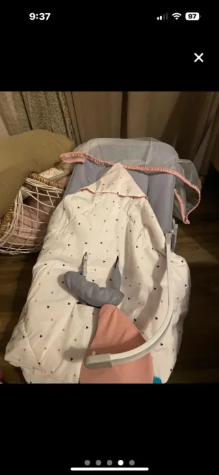 Hamaca para bebé con mosquitera