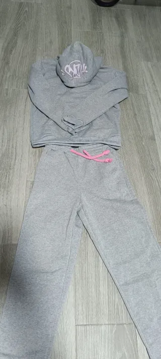 Chándal Syna World Gris y Rosa