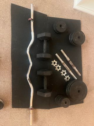 Barra Z, Mancuernas y Discos Gimnasio