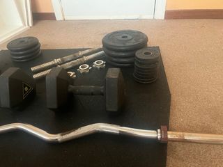 Barra Z, Mancuernas y Discos Gimnasio