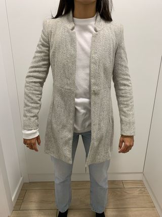 Abrigo Zara Gris Talla XS