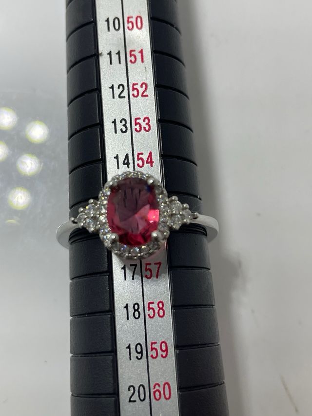 Anillo Plata Rosa Talla 17.3 mm