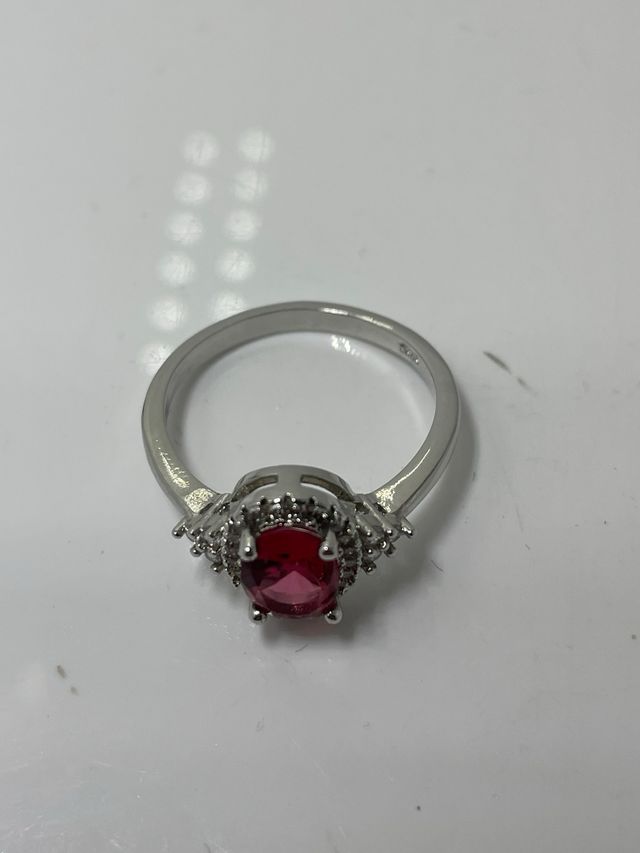 Anillo Plata Rosa Talla 17.3 mm
